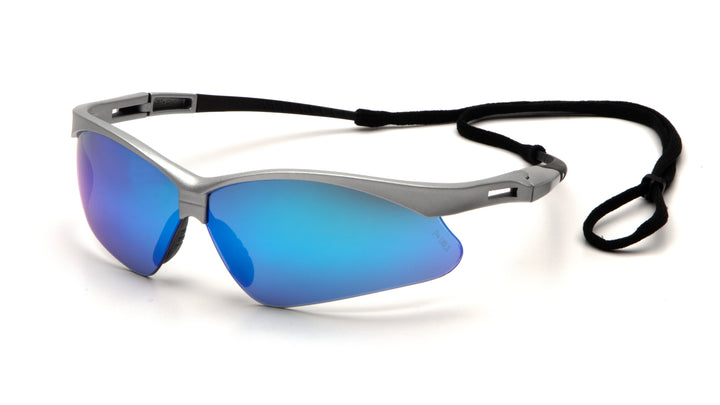 Pyramex - PMXTREME: FRAME:SILVER/LENS: ICE BLUE MIRROR