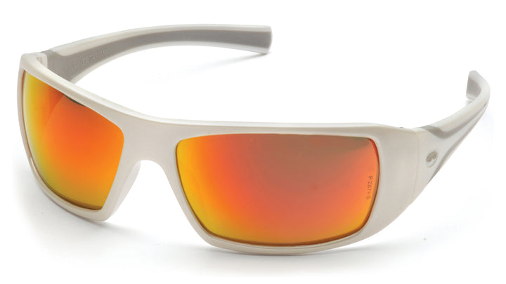 Goliath - White Frame/Sky Red Mirror Lens