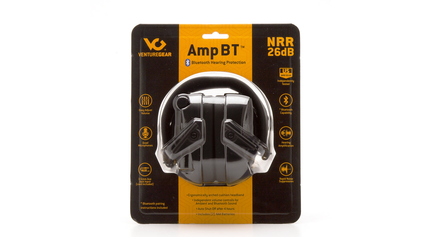 Venture Gear VGPME32BT Electronic Earmuff with Bluetooth - 26db 